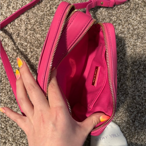 Tory Burch Hot Pink Leather Crossbody Bag - Picture 6 of 8